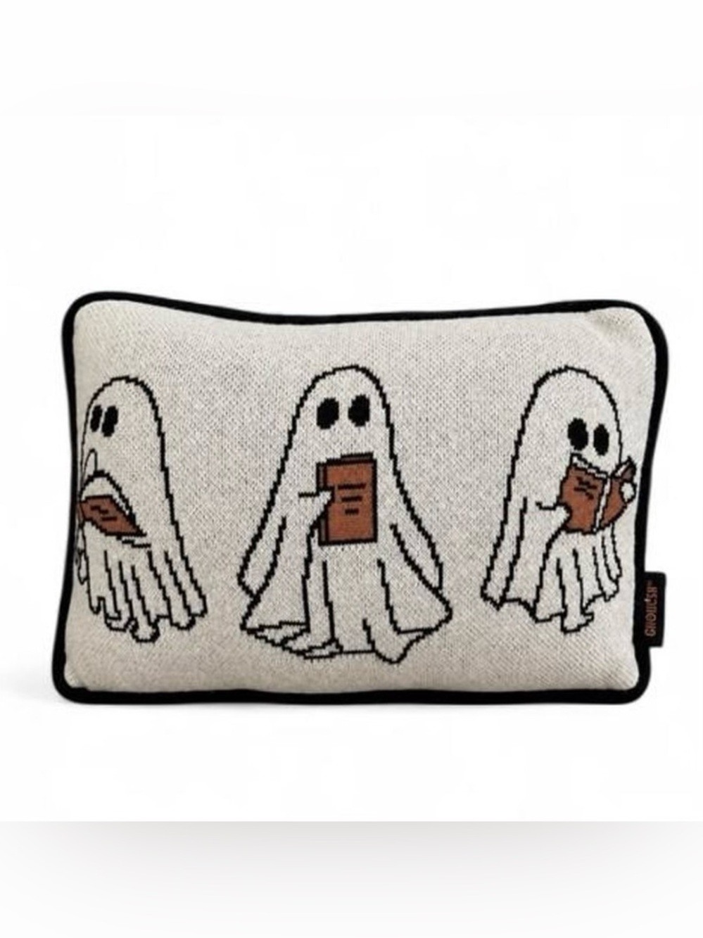 NWT Viral Ghosts Reading Books Decorative Pillow